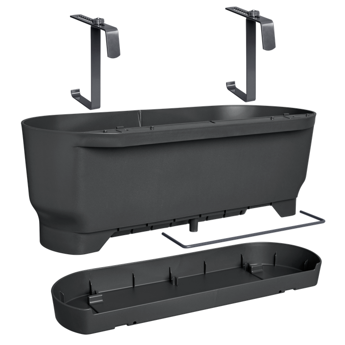 greenville easy balcony 52cm living black